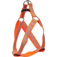 Flamingo Hond Harnas Step&Go Fierro Fluo oranje L 40-70cm 40-70cm 25mm