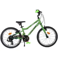 Volare Venom kinderfiets - voor jongens - 18 inch - 6 versnellingen - groen - met twee handremmen