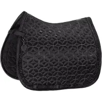 Eskadron Zadeldek Mattgloss Contrast Jewel Platinum 26/27 Full Zwart