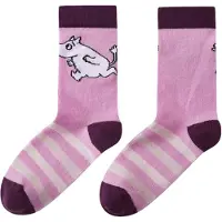 Reima Sportsokken ' Moomin Randig ' pink / zwart