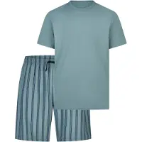 Ammann Pyjama kort 'Mix & Match' blauw