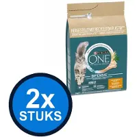 Purina One 2x - Adult Kip & Verse Groenten - Kattenvoer Droogvoer - 3 kg