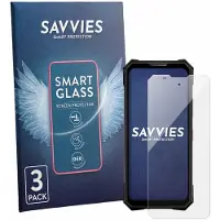 Savvies 3 Stuks Screenprotector - geschikt voor Doogee V50 - beschermfolie glas transparant