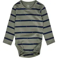 Hummel Rompertje/body navy / grijs / wit