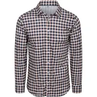 Desoto Overhemd Checks Bruin Navy | Donkerblauw | Maat XXL