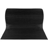 DecoMeister Antislip Mat Zwart 65cm Op Maat Gemaakt PVC