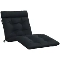 vidaXL Ligstoel Kussen VIANEN 100% Polyester Donkerblauw