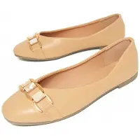 Montevita platte ballerina's voor dames, beige