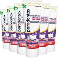 Parodontax 6x Tandpasta Strenghten & Protect Whitening 75 ml