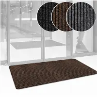 ANRO Deurmat Mischa Bruin 120x80cm – Schoonloopmat Antislip Rubber