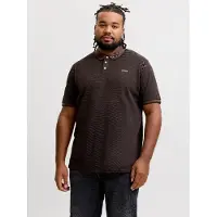 Jack&Jones PLUS Plus Size Polo Shirt EU5XL US3XL Bruin