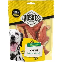 Voskes 15x Hondensnacks Original Konijnenoren met Konijn 400 gr