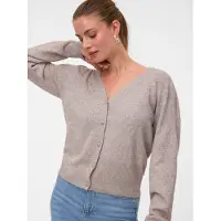Vero Moda Gebreid vest 'VMDoffy' taupe