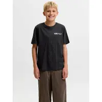 Jack & Jones Junior Shirt 'JJDYLAN' zwart / offwhite