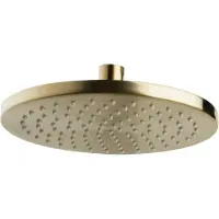 Boss & Wessing Luxe hoofddouche rond 20 cm geborsteld messing goud