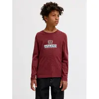 Jack & Jones Junior Shirt 'JORFrederiksberg' purper / zwart / wit