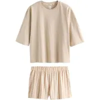 Next Korte pyjama beige / ecru