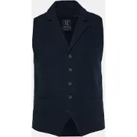 JP 1880 Regular Fit Vest donkerblauw, Effen
