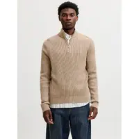 Jack & Jones Trui 'JJPANNEL' lichtbruin