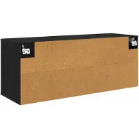 vidaXL Wand gemonteerd TV Kast HEESCH 102 x 33 x 40 cm Zwart eiken