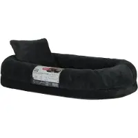 Zolux expert hondenmand gaia met kussentje ovaal grijs 90x51x17 cm