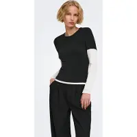 ONLY Onldubla Top Dames Zwart Xs