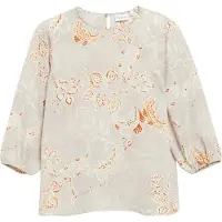 Comma Blouse ecru / sand / lichtoranje / donkeroranje