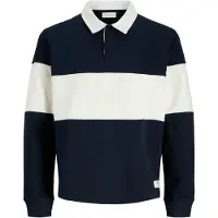 Jack & jones Junior Sweatshirt 'JORFREDERIKSBERG' marine / wit