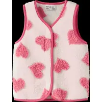 Name it Bodywarmer framboos / wit