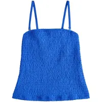 Next - Dames - Buikcorrigerende tankini-top met gerimpelde bandeau - Blauw