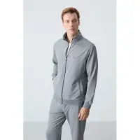 Tommy Life Heren Sweatshirt met Ritskraag en Broek Set