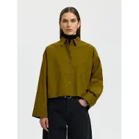 Selected Blouse 'SLFFastha' olijfgroen