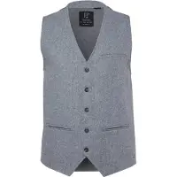 JP 1880 Regular Fit Vest Muisgrijs, Effen