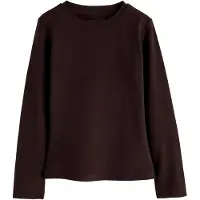 Next Shirt chocoladebruin