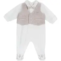 Chicco Rompertje/body ecru / beige gemêleerd