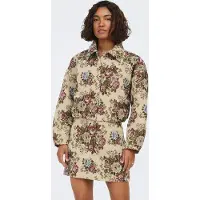ONLY Tussenjas 'Flola' sand / groen / oudroze