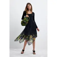 Desigual Jurk 'VEST_ALBA_LACROIX 26WWVK10' zwart