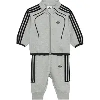 Adidas Joggingpak 'SPACER' grijs gemêleerd / zwart