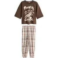 Next Pyjama ecru / blauw / bruin / rosa