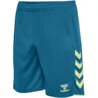 Hummel Sportbroek 'Core 2.0' cyaan blauw / lichtgeel