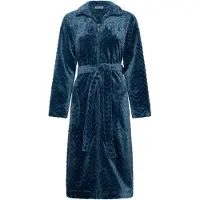 Pastunette Ochtendjas 'Nordic' blauw / donkerblauw