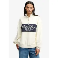 Superdry Sweatshirt crème / navy