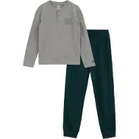 We fashion Nachtkledij grijs gemêleerd / donkergroen