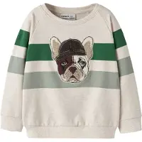 Name it Sweatshirt 'NMMLEI' beige / bruin / groen / mintgroen