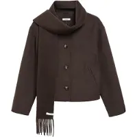 Comma Reversibele Jas met Afneembare Sjaal Dames | Maat M