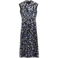 s.Oliver Jurk crème / indigo / lavendel / zwart