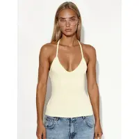 Busem Slim Fit Halterhals Tricot Blouse