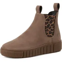 Tamaris chelsea boots van echt rundleer