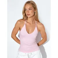 Busem Slim Fit Halterhals Tricot Blouse