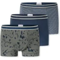 Schiesser Onderbroek ' 95/5 Multi ' donkerblauw / kaki / wit